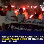 Ratusan Warga Kuantan Tanjungpinang Gelar Pawai Obor Meriahkan Tahun Baru Islam