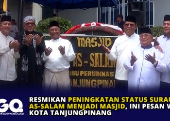 Resmikan Peningkatan Status Surat As-Salam Menjadi Masjid, Ini Pesan Wali Kota Tanjungpinang.