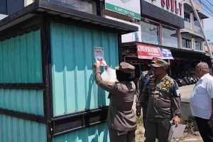 Satpol PP Tanjungpinang Tertibkan PKL yang Tinggalkan Lapak di Fasilitas Umum