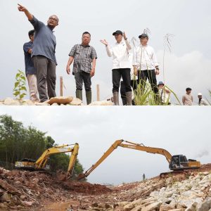 Tinjau Pekerjaan Drainase di Bengkong, Deputi Bidang Infrastruktur Harap Kolaborasi Pengembang Properti Sukses Atasi Potensi Banjir