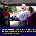 Turnamen Sepak Bola Keter Mansur ke VII Resmi di Buka Wabup Bintan Deby Maryanti