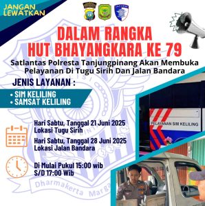 Polantas Tanjungpinang Buka GERAI RAMAI di Tugu Sirih dan Jalan Bandara, Bisa Urus SIM dan Pajak Tahunan