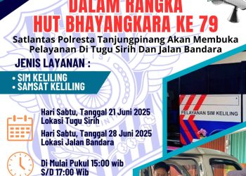 Polantas Tanjungpinang Buka GERAI RAMAI di Tugu Sirih dan Jalan Bandara, Bisa Urus SIM dan Pajak Tahunan.