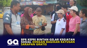 BPR Kepri Bintan Gelar Kegiatan Sosial dengan Bagikan Ratusan Sarapan Gratis
