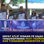 Empat Atlet Binaan PB Gajah Emas Tanjungpinang Ikuti Training Camp dan Turnamen Badminton di Cina