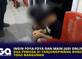 Ingin Foya-Foya dan Main Judi Online, Dua Pemuda di Tanjungpinang Bobol Toko Bangunan