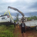 Kecelakaan Beruntun di Jalan Lintas Barat Bintan, 3 Mobil Rusak Parah