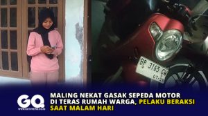 Maling Nekat Gasak Sepeda Motor di Teras Rumah Warga, Pelaku Beraksi Saat Malam Hari