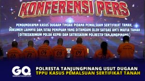 Polresta Tanjungpinang Usut Dugaan TPPU Kasus Pemalsuan Sertifikat Tanah