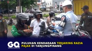 Puluhan Kendaraan Terjaring Razia Pajak di Tanjungpinang