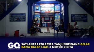 Satlantas Polresta Tanjungpinang Gelar Razia Balap Liar, 8 Motor disita