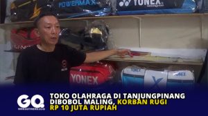 Toko Olahraga di Tanjungpinang dibobol Maling, Korban Rugi Rp 10 Juta Rupiah