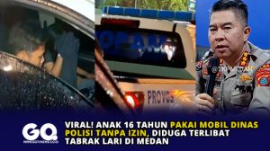 Viral! Anak 16 Tahun Pakai Mobil Dinas Polisi Tanpa Izin, Diduga Terlibat Tabrak Lari di Medan
