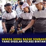 Warga Serbu Bazar Sembako Murah yang Digelar Polres Bintan