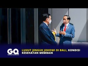 Luhut Jenguk Jokowi di Bali, Kondisi Kesehatan Membaik