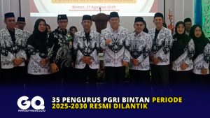 35 Pengurus PGRI Bintan Periode 2025-2030 Resmi Dilantik