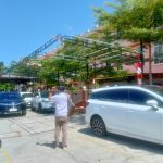 Diduga Tak Miliki Izin, Kanopi Didepan Sekolah Pelnus di Pasang Garis PPNS Oleh Satpol PP Tanjungpinang