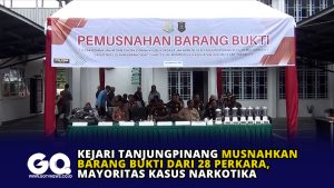 Kejari Tanjungpinang Musnahkan Barang Bukti dari 28 Perkara, Mayoritas Kasus Narkotika