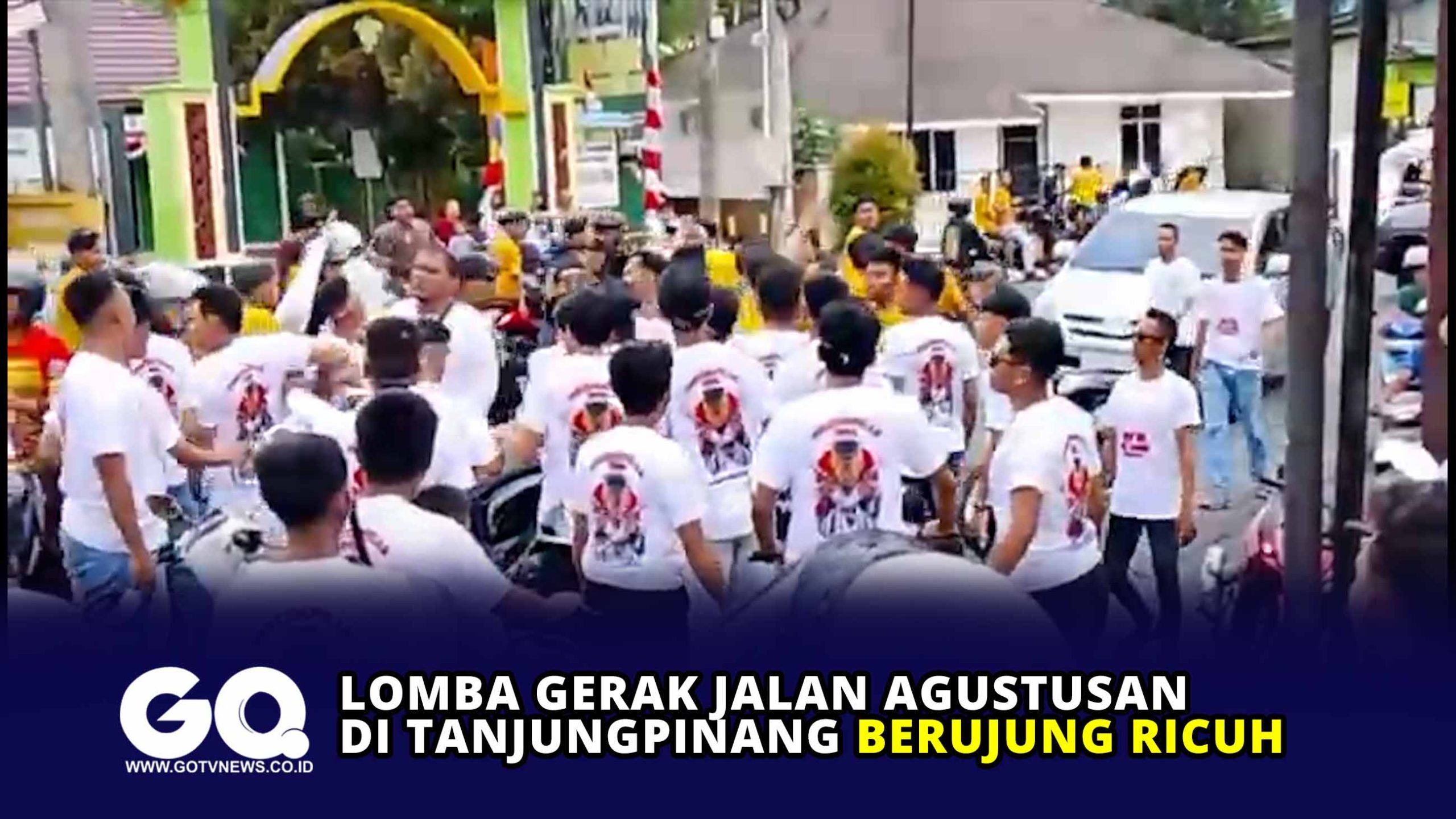 Lomba Gerak Jalan Agustusan di Tanjungpinang Berujung Ricuh.