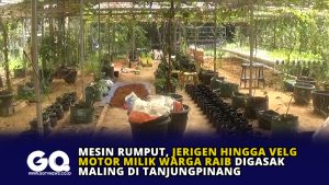 Mesin Rumput, Jerigen Hingga Velg Motor Milik Warga Raib Digasak Maling di Tanjungpinang