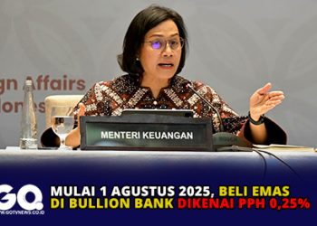 Mulai 1 Agustus 2025, Beli Emas di Bullion Bank Dikenai PPh 0,25%