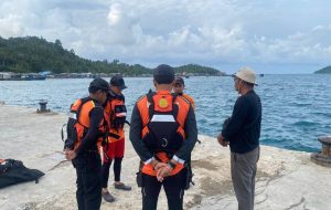 Pemacing Hilang di Perairan Pulau Kerdau, Tim SAR Natuna Lakukan Pencarian