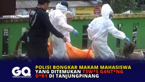 Polisi Bongkar Makam Mahasiswa yang di Temukan Tewas Gantung Diri di Tanjungpinang