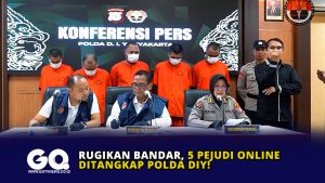 Rugikan Bandar, 5 Pejudi Online Ditangkap Polda DIY!