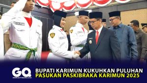 Bupati Karimun Kukuhkan Puluhan Pasukan Paskibraka