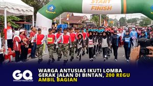 Warga Antusias Ikuti Lomba Gerak Jalan di Bintan, 200 Regu Ambil Bagian