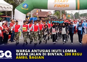 Warga Antusias Ikuti Lomba Gerak Jalan di Bintan, 200 Regu Ambil Bagian