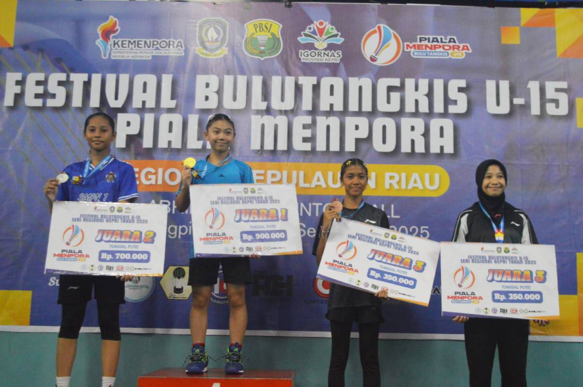 Empat Pebulu Tangkis Muda Kepri Lolos ke Nasional, Siap Harumkan Daerah di Piala Menpora 2025.