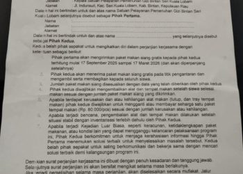 Viral Surat Perjanjian Minta Sekolah di Bintan Rahasiakan Keracunan MBG..