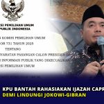 KPU Bantah Rahasiakan Ijazah Capres-Cawapres Demi Lindungi Jokowi-Gibran
