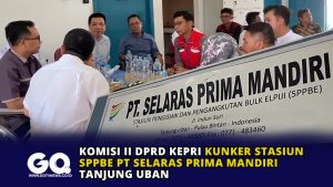 Komisi II DPRD Kepri Kunker Stasiun SPPBE PT Selaras Prima Mandiri Tanjung Uban