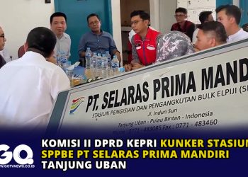 Komisi II DPRD Kepri Kunker Stasiun SPPBE PT Selaras Prima Mandiri Tanjung Uban