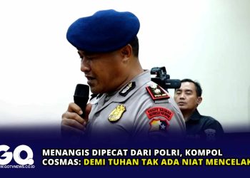 Menangis Dipecat dari Polri, Kompol Cosmas: Demi Tuhan Tak Ada Niat Mencelakai