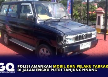 Polisi Amankan Mobil dan Pelaku Tabrak Lari di Jalan Engku Putri Tanjungpinang