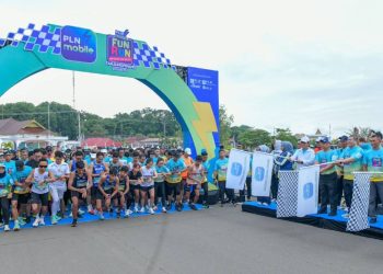 Ratusan Peserta Meriahkan PLN Mobile Fun Run 2025.