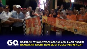 Ratusan Wisatawan Dalam dan Luar Negeri Ramaikan Night Run 5K di Pulau Penyengat
