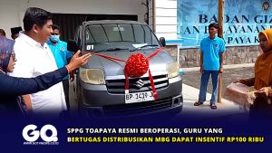 SPPG Toapaya Resmi Beroperasi, Guru yang Bertugas Distribusikan MBG Dapat Insentif Rp100 Ribu