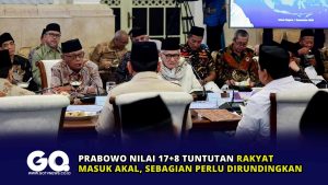 Prabowo Nilai 17+8 Tuntutan Rakyat Masuk Akal, Sebagian Perlu Dirundingkan