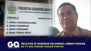 Nelayan di Karimun Keluhkan Limbah Diduga B3 PT KSS Cemari Pesisir Pantai
