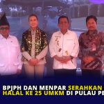 BPJPH dan Menpar Serahkan Sertifkat Halal ke 25 UMKM di Pulau Penyengat