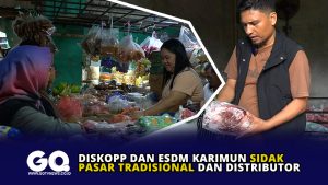 DISKOPP dan ESDM Karimun Sidak Pasar Tradisional dan Distributor