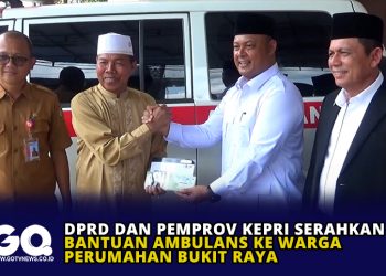 DPRD dan Pemprov Kepri Serahkan Bantuan Ambulans ke Warga Perumahan Bukit Raya