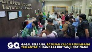 Gagal Terbang, Ratusan Calon Penumpang Terlantar di Bandara RHF Tanjungpinang