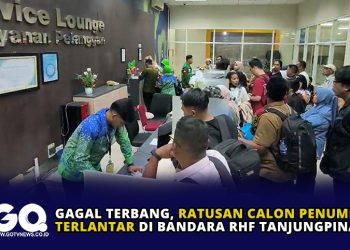 Gagal Terbang, Ratusan Calon Penumpang Terlantar di Bandara RHF Tanjungpinang