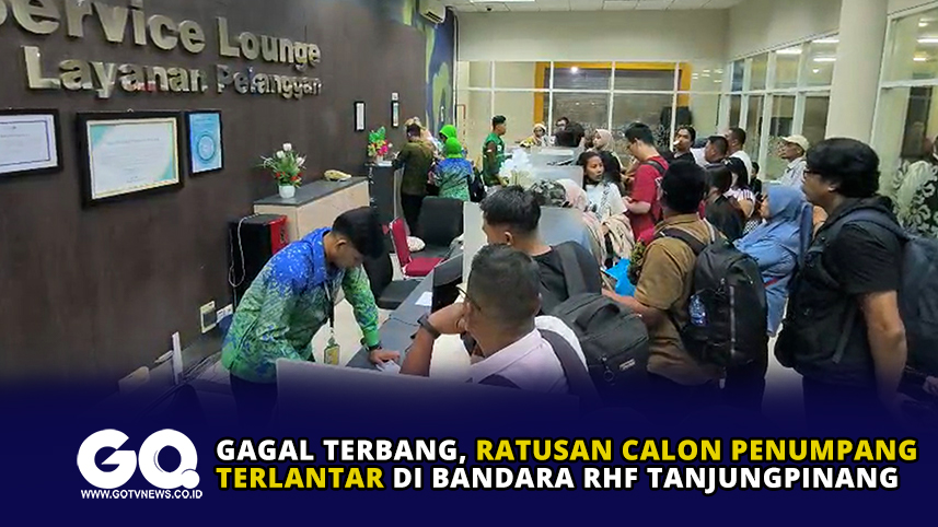 Gagal Terbang, Ratusan Calon Penumpang Terlantar di Bandara RHF Tanjungpinang