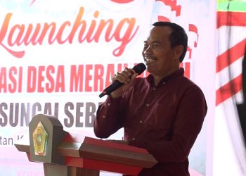 Kepala Desa Sei Sebesi, Kecamatan Kundur, Nazarudin.